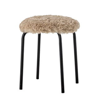 Linard polyester stool, brown, 43 cm