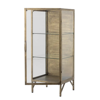 Vitrine en métal laiton Saone 110cm