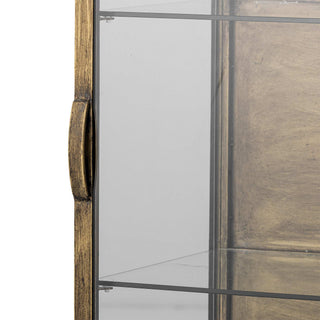 Vitrine en métal laiton Saone 110cm