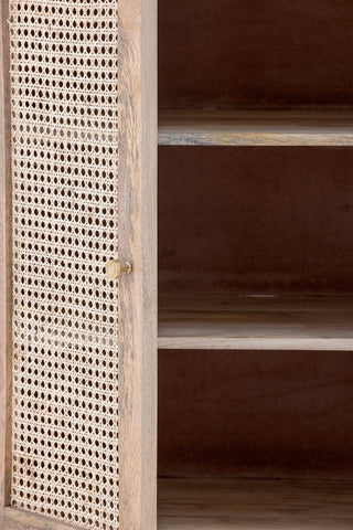 Kast mangohout beige/naturel Paulo 70cm