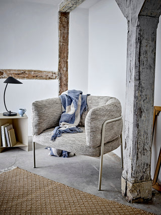 Loungefauteuil beige karel 80cm