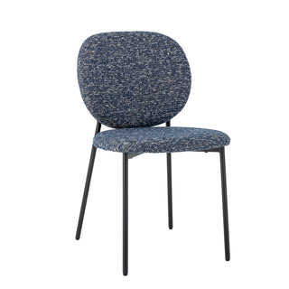 Eetkamerstoel blauw Percey