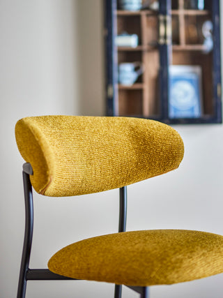 Eetkamerstoel geel Manal