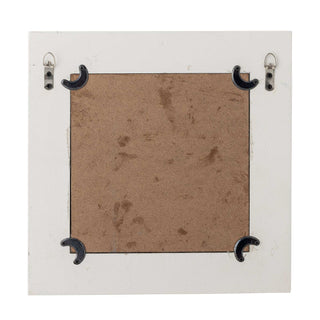 Espejo de pared madera rosa Badia 30x30cm