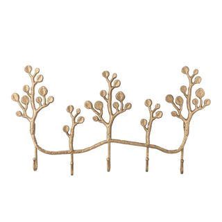 Coat rack metal brass Padova 57cm