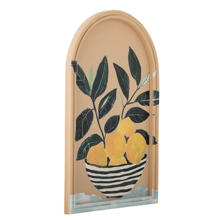 Wanddecoratie mdf geel Limone 33x51cm