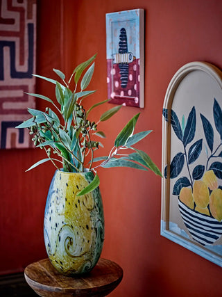 Wanddecoratie mdf geel Limone 33x51cm