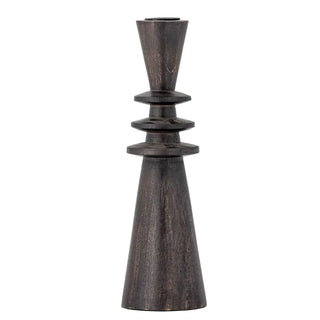 Kerzenhalter Mango schwarz Armel 26cm