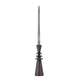 Kerzenhalter Mango schwarz Armel 26cm