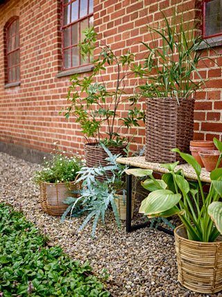 Aufbewahrungskörbe Polyrattan braun Cestina – Set mit 2 Stück