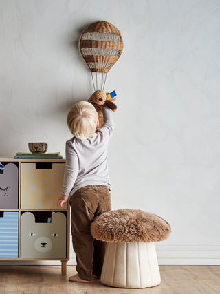 Pouf marrone Bertil Ø37×35 cm