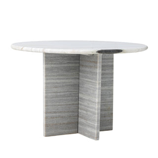 Round white marble coffee table Rosito 61cm