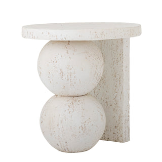 Bijzettafel resin wit Tally 46cm