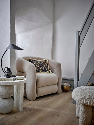 Bijzettafel resin wit Tally 46cm