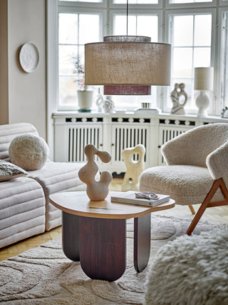 Liegesessel aus Kautschukholz, beige Camino