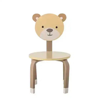 Silla infantil de madera marrón Marle