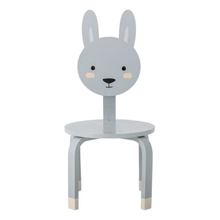 Silla infantil de madera gris Marle