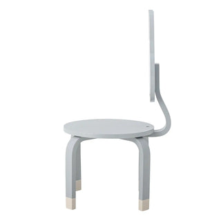 Silla infantil de madera gris Marle