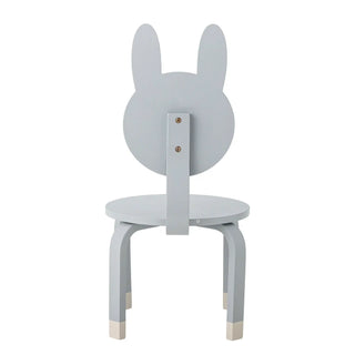 Silla infantil de madera gris Marle