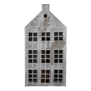 Lantaarn metaal grijs Heidrun