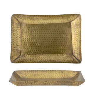 Tablett Metall Messing Kobra