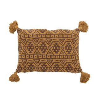 Cushion recycled cotton brown lyla 40x60cm