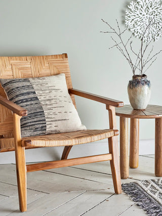 Decorative cushion cotton beige/natural Seaford