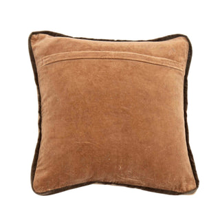 Decorative cushion cotton brown Aurial