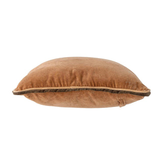 Decorative cushion cotton brown Aurial