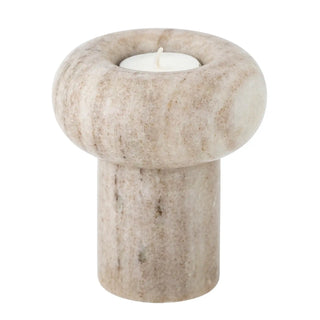 Waxinelichthouder marmer nature Isabea