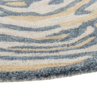 Tapis en laine brun Tiger 120cm