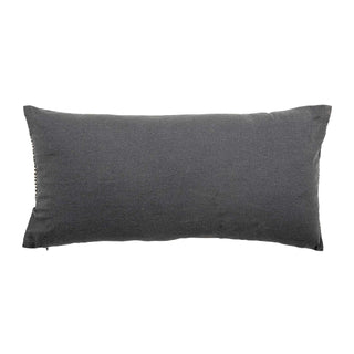 Decorative cushion cotton gray Brechia
