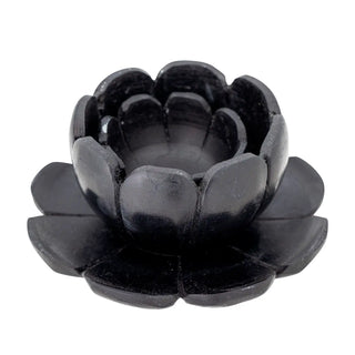 Kerzenhalter Marmor schwarz Reiko 13cm