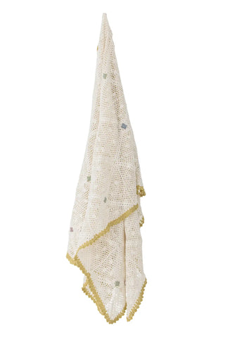 Plaid katoen naturel Rovigo 125x150cm