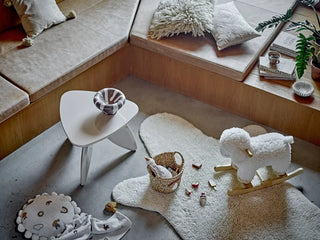 Kussen wol nature Star 45x45cm