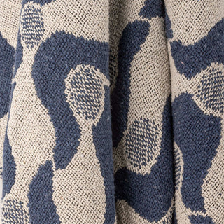 Plaid algodón reciclado azul Santena