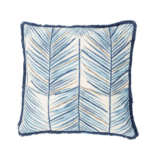 Kussen katoen blauw Laval 50x50cm