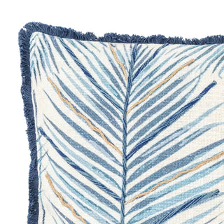 Kussen katoen blauw Laval 50x50cm