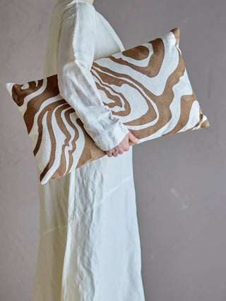 Kussen katoen nature Aba 35x60cm