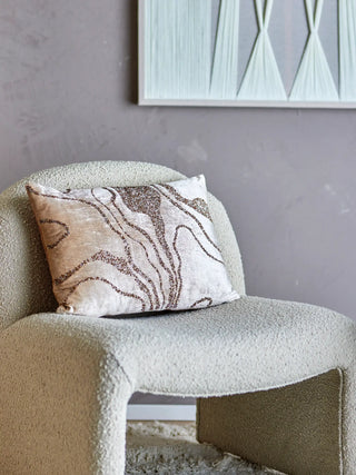 Cushion viscose brown Adelona 35x50cm