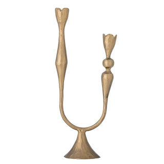 Metal candleholder brass Vesc 30cm
