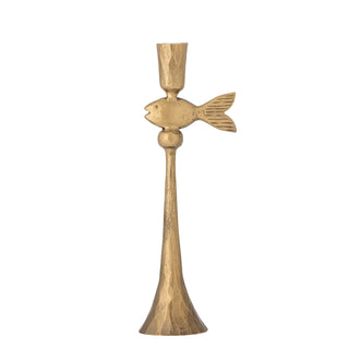 Metal candlestick in brass Capet 28cm