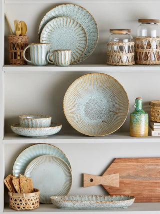 Schaal aardewerk naturel Fleur 27cm