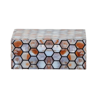 Storage box resin brown Domino