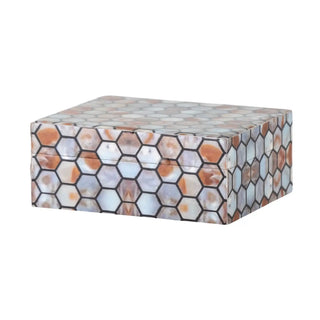 Storage box resin brown Domino