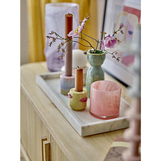 Marmeren dienblad Majsa wit 38x18cm - Het Adres