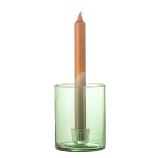 Kerzenhalter Glas grün Juline 12cm