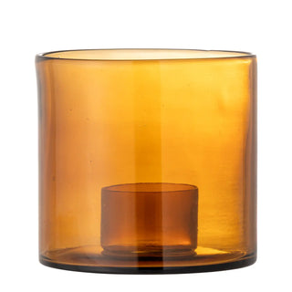 Candelabro in vetro marrone Kahlah 19cm