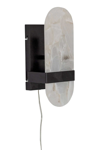 Wandlamp albast zwart Taco