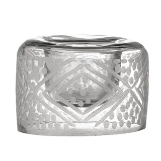 Eierdop glas transparant Kiyomi 8cm